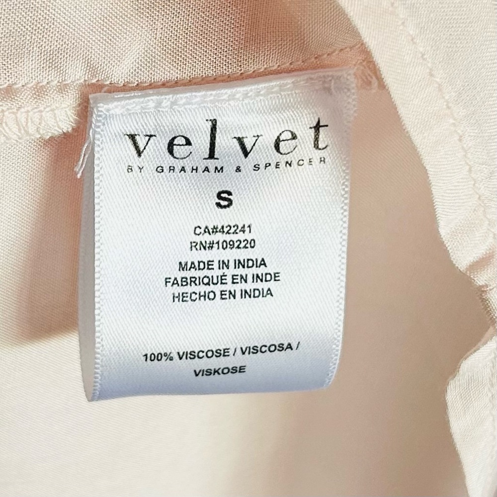 Velvet Graham Spencer Sheer Floral Drawstring Waist Slip Lng Sleeve Midi Dress S - Picture 11 of 16